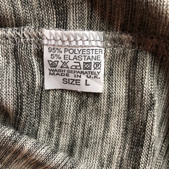 New faux Fur Cardigan in grey and black sweater jacket size large - Picture 6 of 6